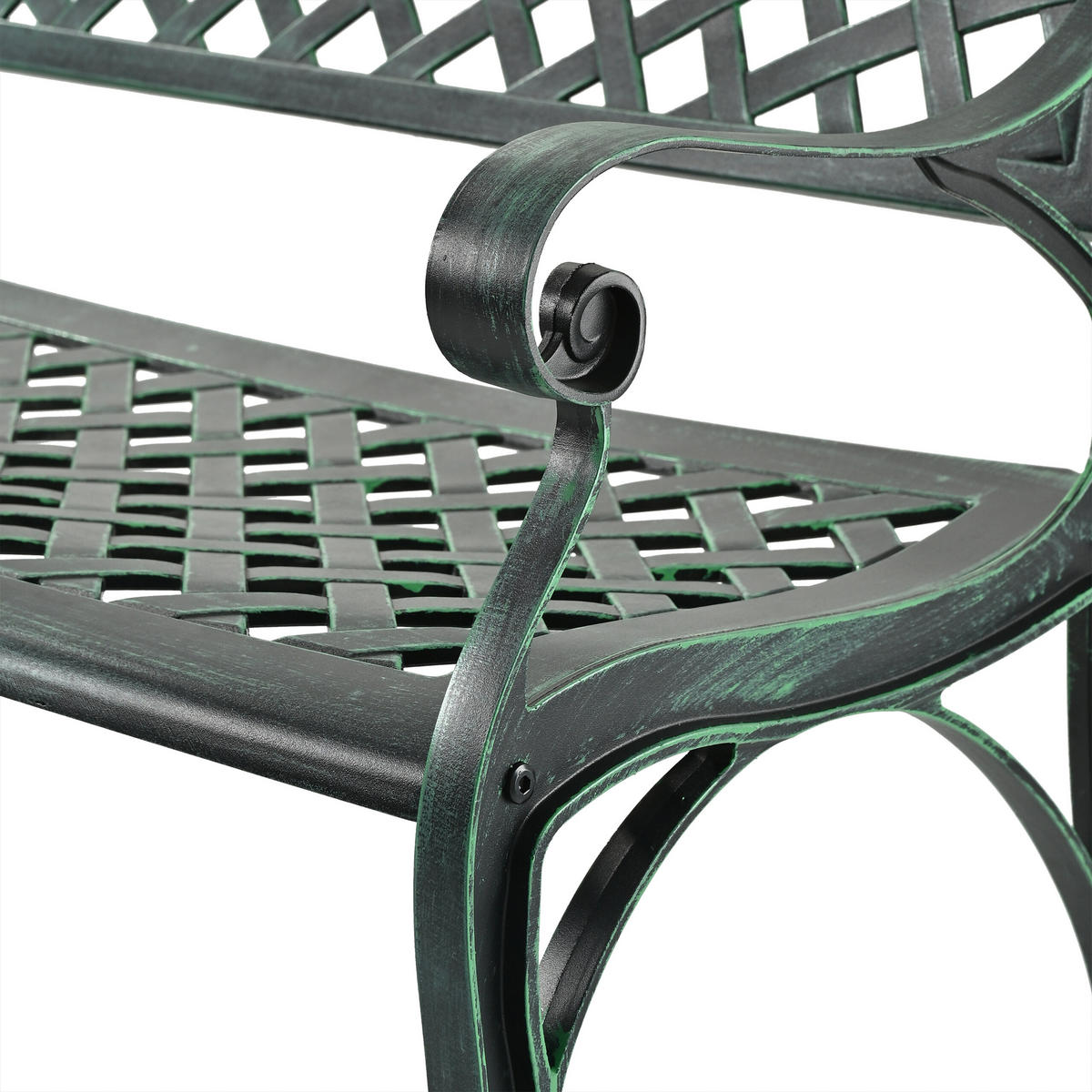 GARTENBANK - Multicolor, Metall (102/82/60cm) - Relaxdays