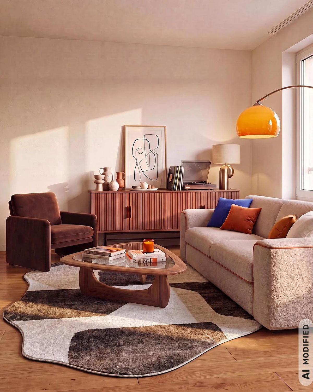 TEPPICH Beige Weiß Braun - 200 x 300 cm - Beige/Weiß, Textil (200/300cm) - Mazovia