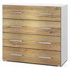 KOMMODE Pavos Eiche Natur - Eichefarben, Holzwerkstoff (76/72/35cm) - Vladon