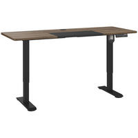 ELEKTRISCHES Schreibtisch Tischgestell mit Motor höhenverstellbar Metall Schwarz - Naturfarben, Metall (140/70/116cm) - Vinsetto