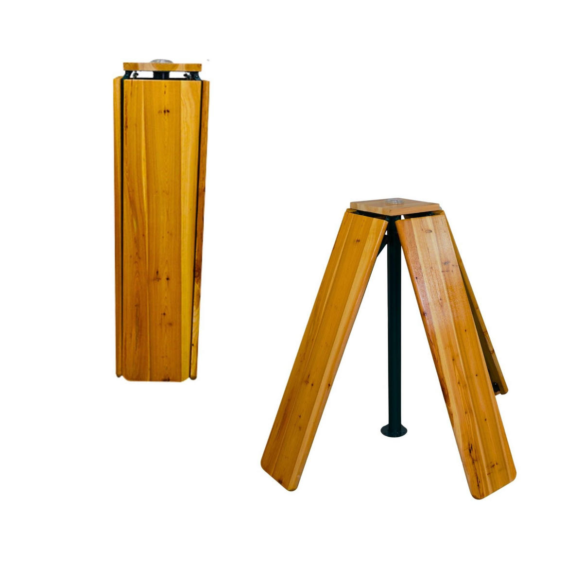 BIERZELTTISCH XXL klappbar 102x240x30cm Holz für 20 Personen - Hellbraun, Holz - CHEFGASTRO