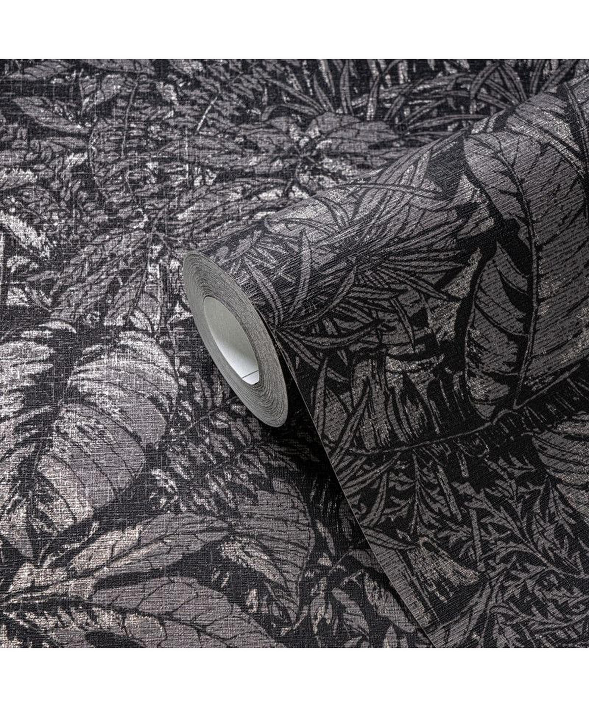 VLIESTAPETE Schwarz 53/1005 cm - Schwarz, Textil (53/1cm) - KUNSTLOFT