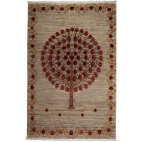 GABBEH-TEPPICH handgeknüpft Rizbaf Braun 250/163 cm Schurwolle - Braun, Textil (163/250cm) - Looma