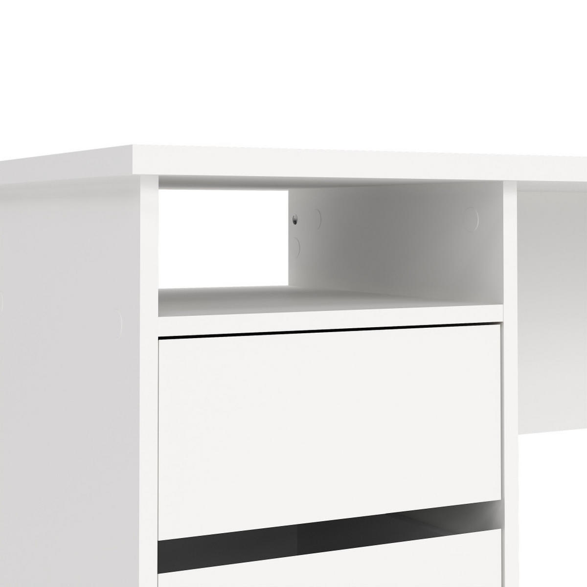 SCHREIBTISCH, FunctionPlus, Weiß, Holzwerkstoff, 110 x 49 x 76 cm - Weiß, Holzwerkstoff (49/110/76cm) - ebuy24