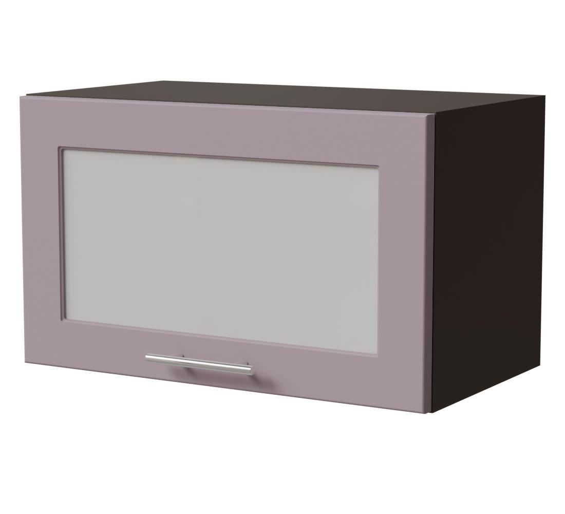 KLAPPHÄNGESCHRANK Bari W4BS/60 WKF Lava / RAL 4009 pastellviolett 60 / 32,5 / 36cm Blum Aventos - Dunkelgrau/Violett, Holz/Holzwerkstoff (60/36/32.5cm) - Feldmann-Wohnen