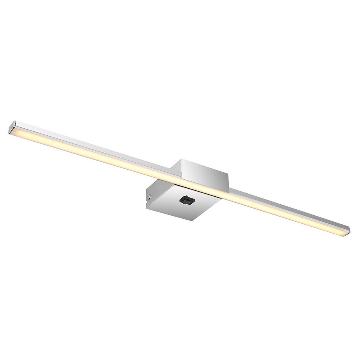 LED WANDLEUCHTE Metall Chrom Silber - Silberfarben, Metall (61.5/3.7/11cm) - Globo Lighting