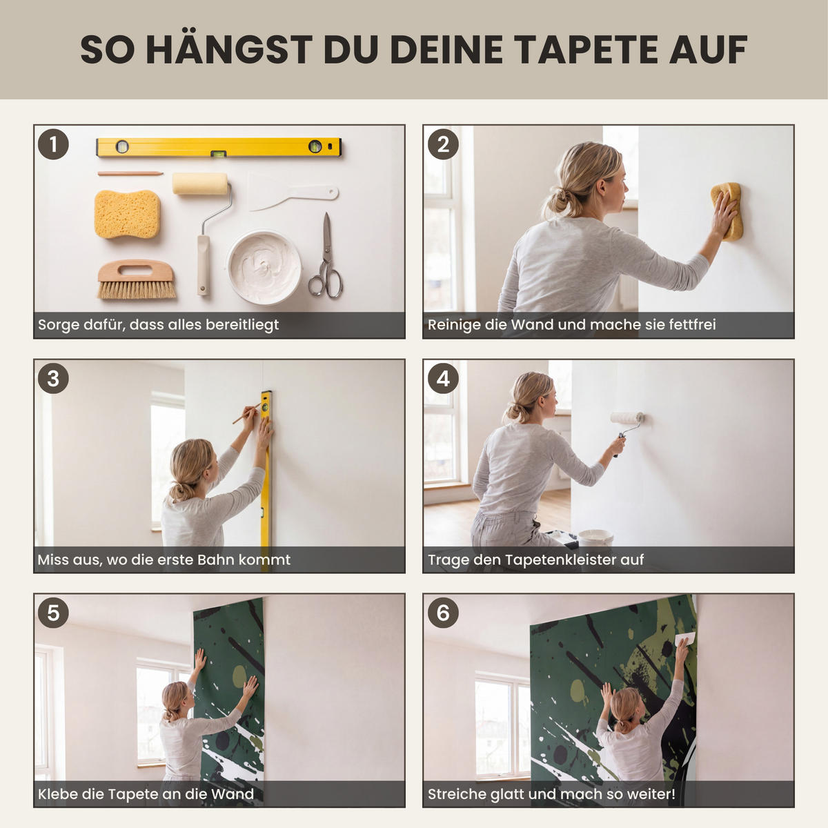 KINDERTAPETE - Fußball - Farbe - Spritzer - Grün - 350x240 cm - Dunkelgrün, Papier (350/240cm) - OnlyWow