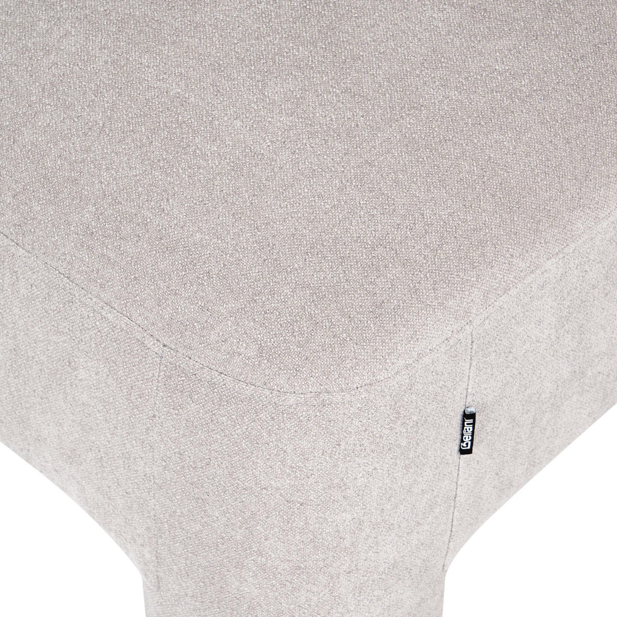 OTTOMANE Stoff Beige Hogbo - Beige, Textil (100/45/70cm) - Beliani