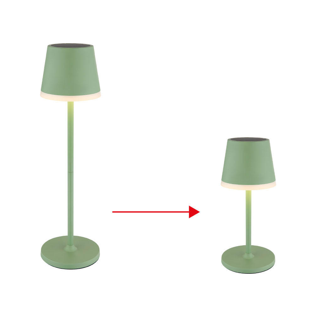 LED AUSSENLEUCHTE Solar Grün satiniert - Grün, Metall (11/11/41cm) - Globo Lighting