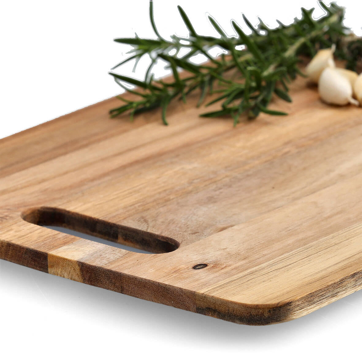 SCHNEIDEBRETT Akazienholz 35/25 cm - Braun, Holz (25/35cm)
