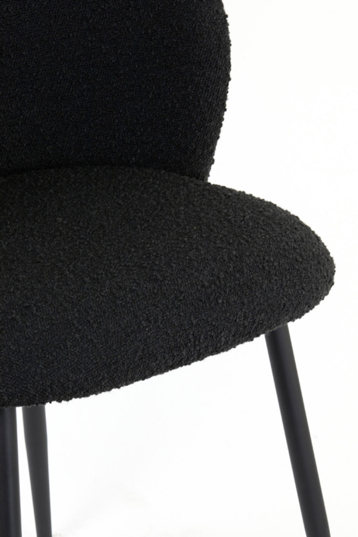 ESSZIMMERSTUHL Elyna Schwarz 56/55/79 cm - Schwarz, Textil (55/79/56cm) - Light & Living