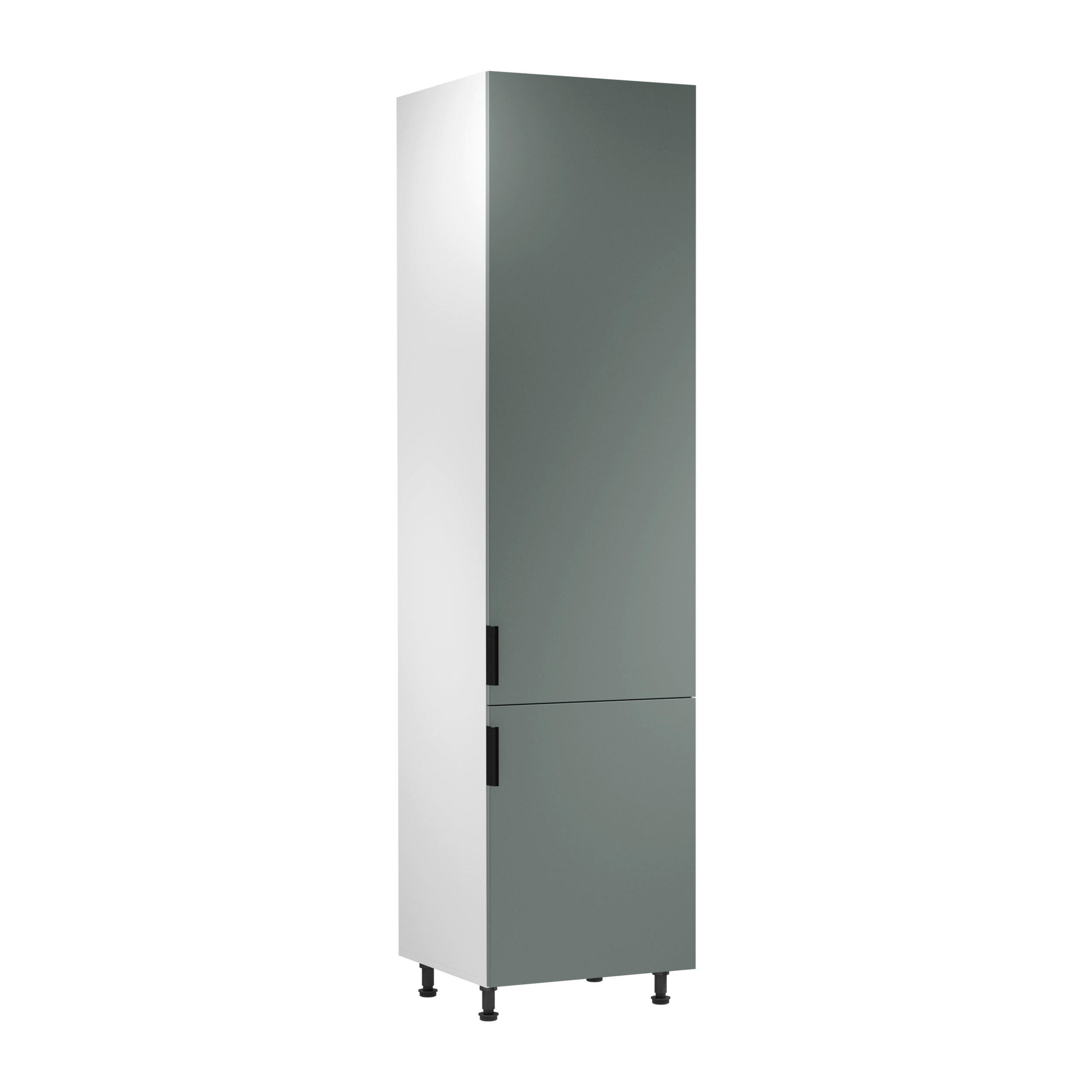 HOCHSCHRANK D60RWN P/L – Sorento Weiß Grün – Grün / Weiß - Weiß/Grün, Holzwerkstoff (60/247/58cm) - ROYAL24_MARKT