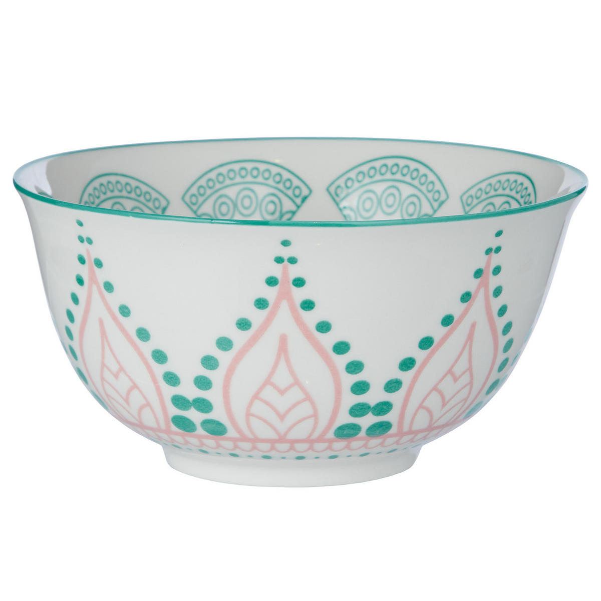 SCHALE (6er Set) Ornaments - Pink/Grün, Keramik (14/14/7cm) - Butlers