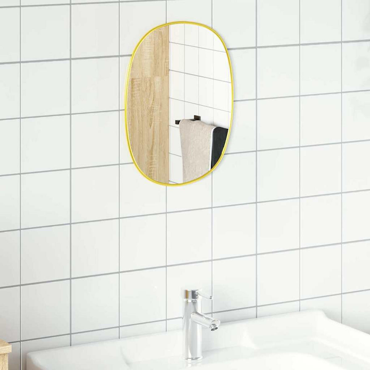 WANDSPIEGEL Golden 30x25 cm - Goldfarben, Glas (25/30/1cm) - furnicato