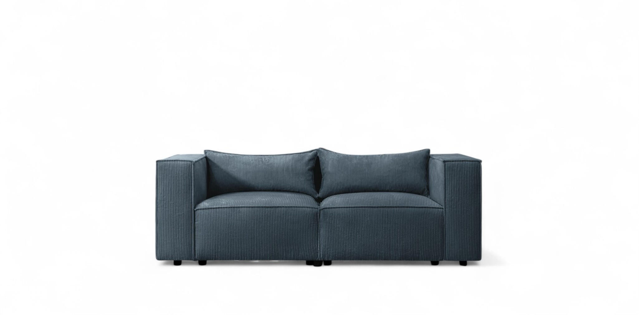 SOFA 2-sitzer Nevio - Blau, Holzwerkstoff/Textil (210/71/105cm) - Fun Möbel