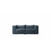 SOFA 2-sitzer Nevio - Blau, Holzwerkstoff/Textil (210/71/105cm) - Fun Möbel