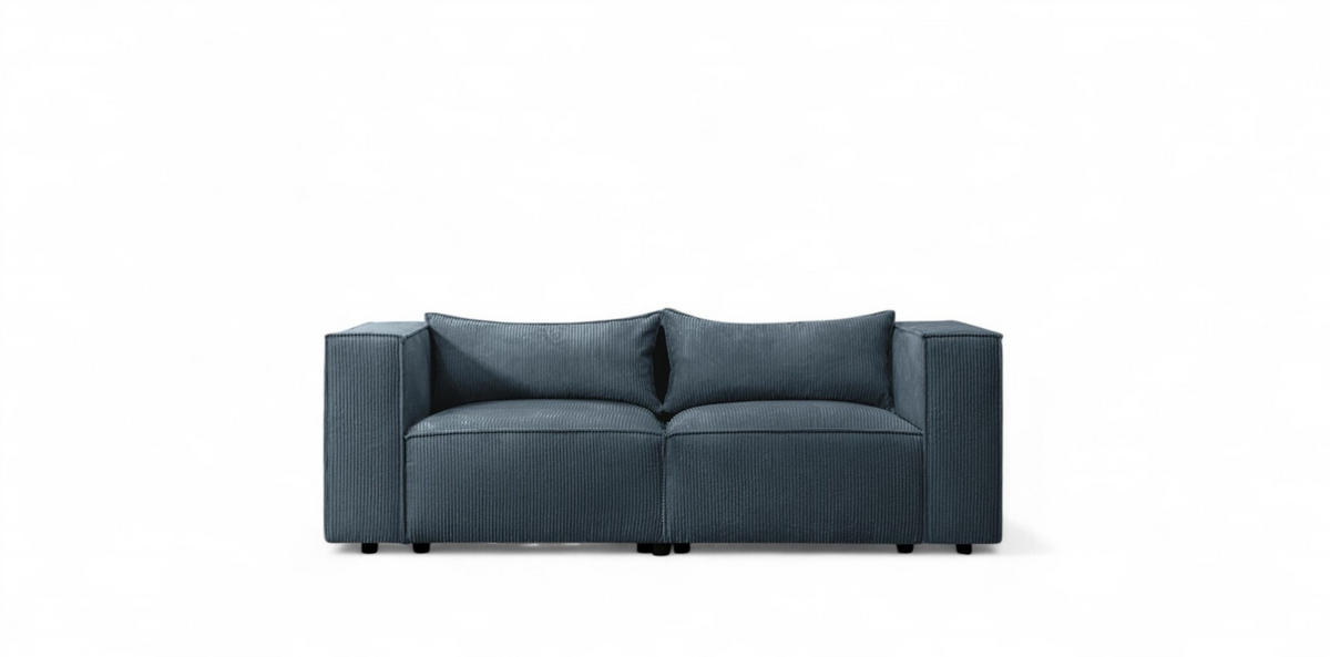 SOFA 2-sitzer Nevio - Blau, Holzwerkstoff/Textil (210/71/105cm) - Fun Möbel