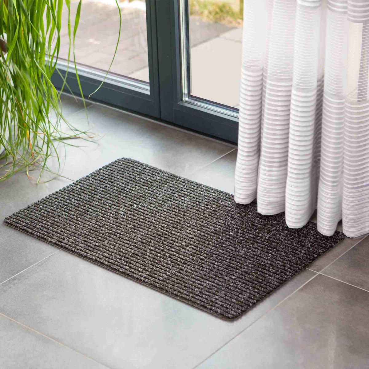 FUSSMATTE INNEN RB 2ER SET - Anthrazit, Textil (40/60cm) - Astra