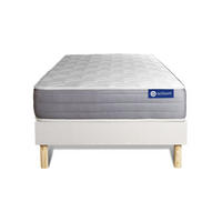 BETT Actimemo dream Memory-Schaum 80 x 200 cm h2 - Kit Bettgestell Weiß - Beige/Weiß, Karton/Holz (80/200cm) - ACTISOM