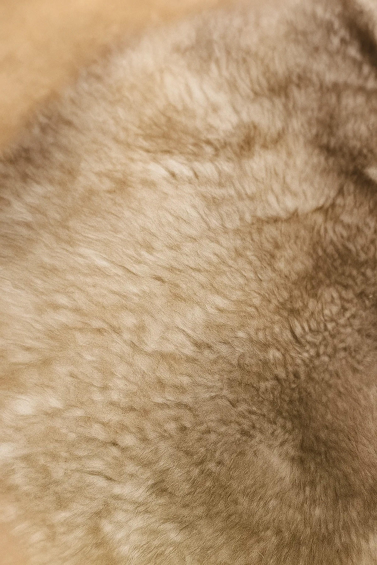 SCHAFFELL Naturbraun mit dunklen Spitzen ca. 110 cm - Dunkelbraun/Braun, Fell (60/110cm) - Provellus