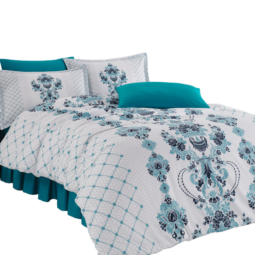 BETTWÄSCHE 4-teilig 200/220 cm VINTAGE - Blau, Textil (200/220cm) - ROLFNERS