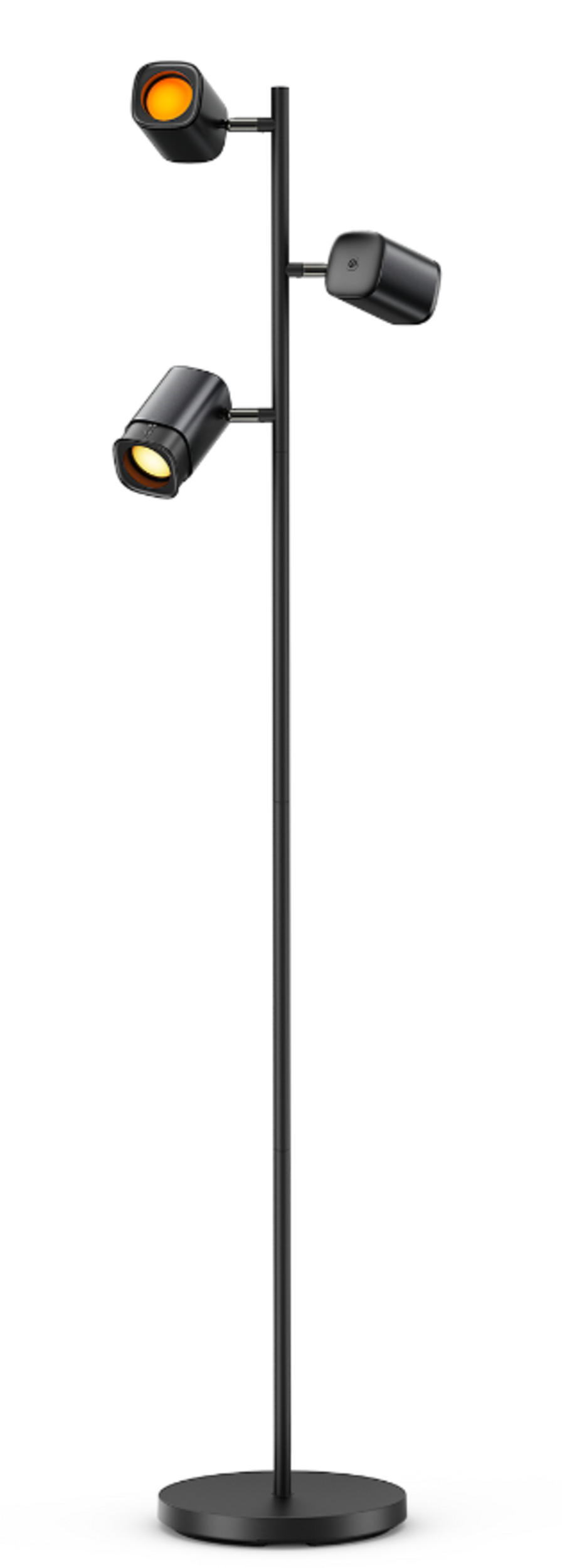 STEHLEUCHTE RGBWW Tree Floor Lamp, 3 Lampenköpfe, 157 cm - Schwarz, Metall (28/28/157cm) - Govee