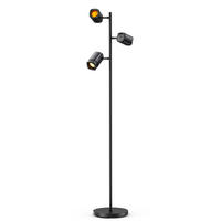 STEHLEUCHTE RGBWW Tree Floor Lamp, 3 Lampenköpfe, 157 cm - Schwarz, Metall (28/28/157cm) - Govee
