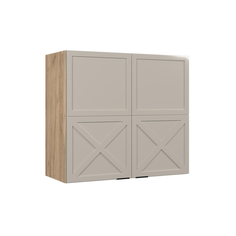 HÄNGESCHRANK Fame-Line GrauBeige 80 cm - Honigeiche/Grau, Holzwerkstoff (80/72/34.1cm) - Vicco