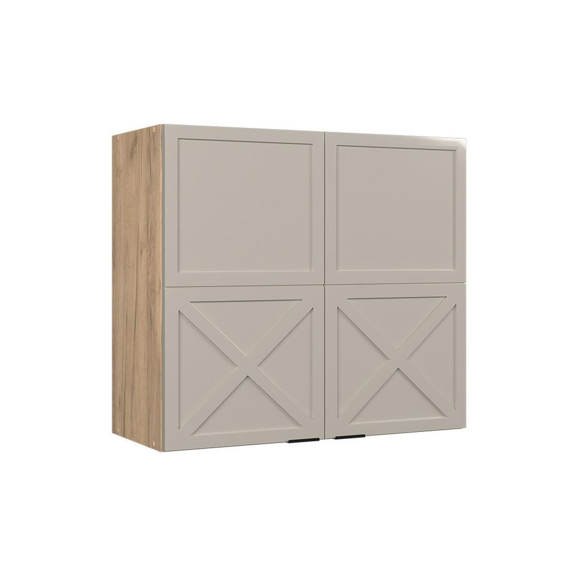 HÄNGESCHRANK Fame-Line GrauBeige 80 cm - Honigeiche/Grau, Holzwerkstoff (80/72/34.1cm) - Vicco