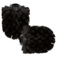 ERSATZBÜRSTENKÖPFE PIAZZA & LUCENTE 2er-Set, schwarz - Schwarz, Kunststoff (1.1/9.5cm) - bremermann