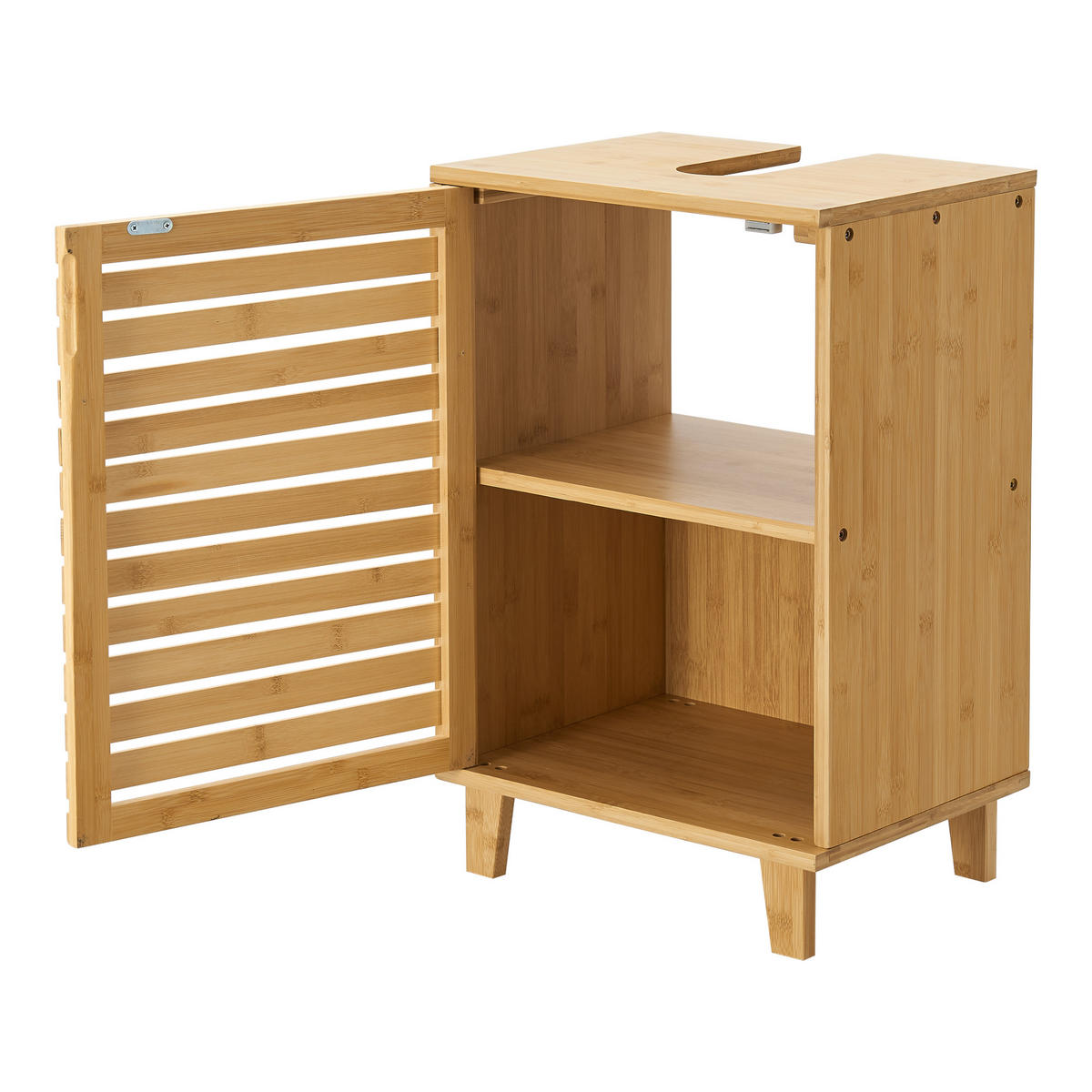 WASCHBECKENUNTERSCHRANK Iveland - Naturfarben, Holz (40/60/30cm) - [en.casa]