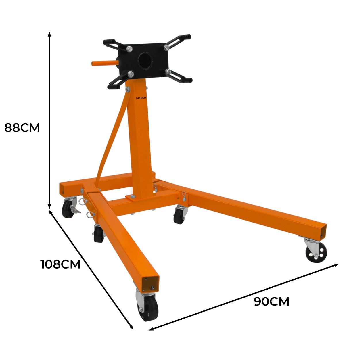 MOTORSTÄNDER 900kg - Orange, Metall (1/90/88cm) - Monstershop
