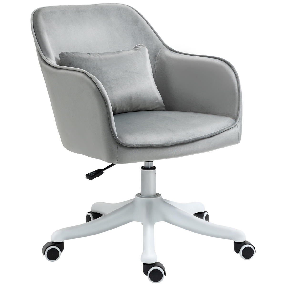 BÜROSTUHL DE-05084 Massagefunktion, ergonomisch & höhenverstellbar Grau - Grau, Kunststoff (70/86/57cm) - ComfortXL