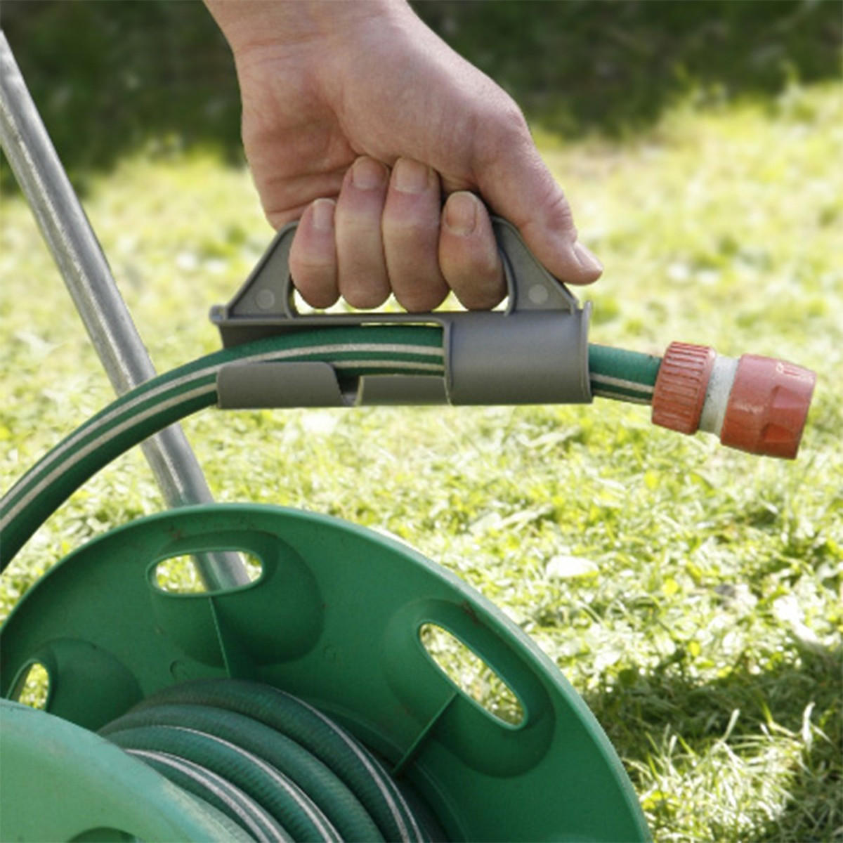 GRIFF für Gartenschlauch - 15/4/8 cm - Anthrazit, Kunststoff (4/8/15cm) - Calicosy