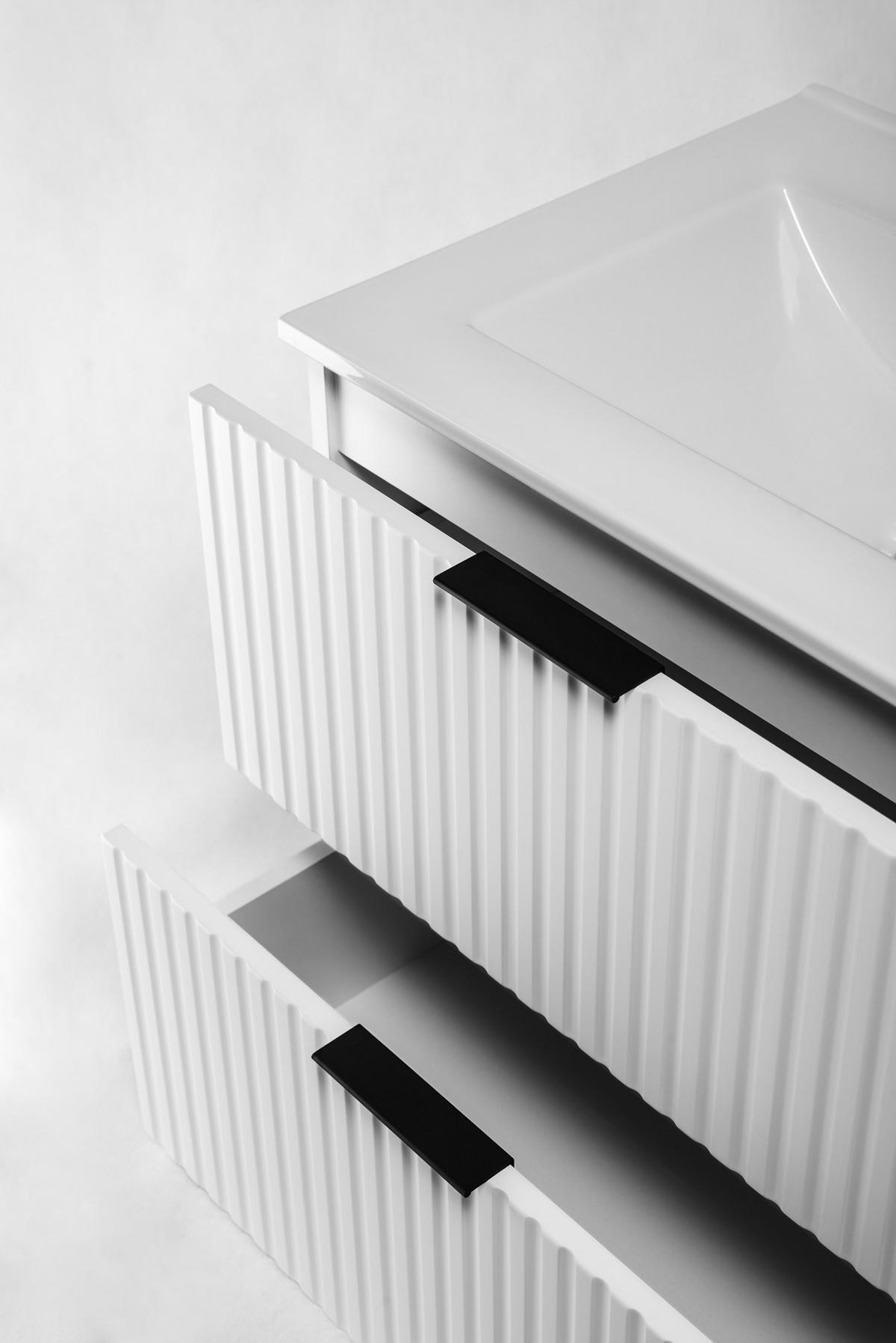 WASCHBECKUNTERSCHRANK Weiß matt 120/57/46 cm - Weiß, Holzwerkstoff (120/57/46cm) - Rodan