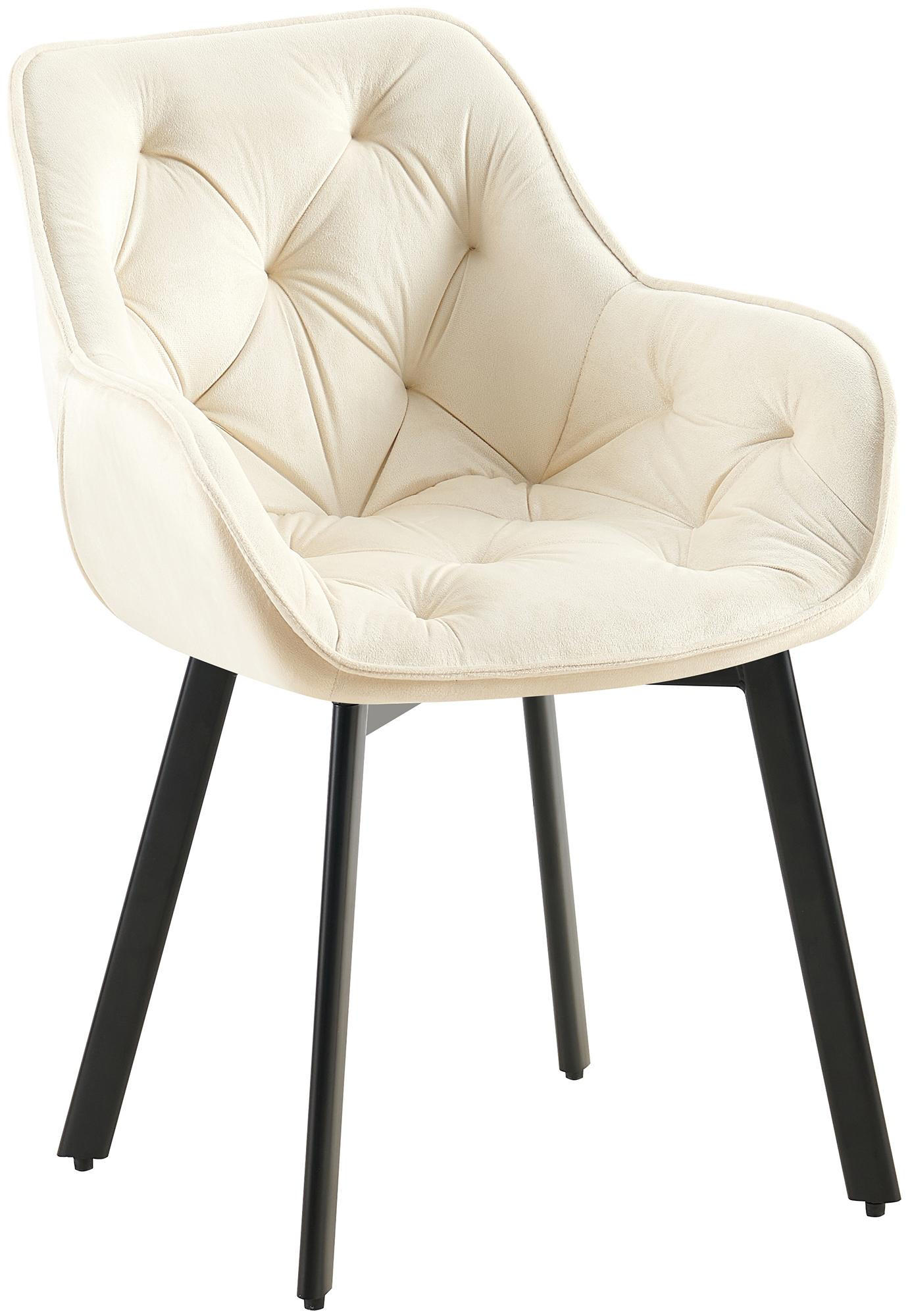 CLP Armlehnenstuhl Creme 57x84x62 cm