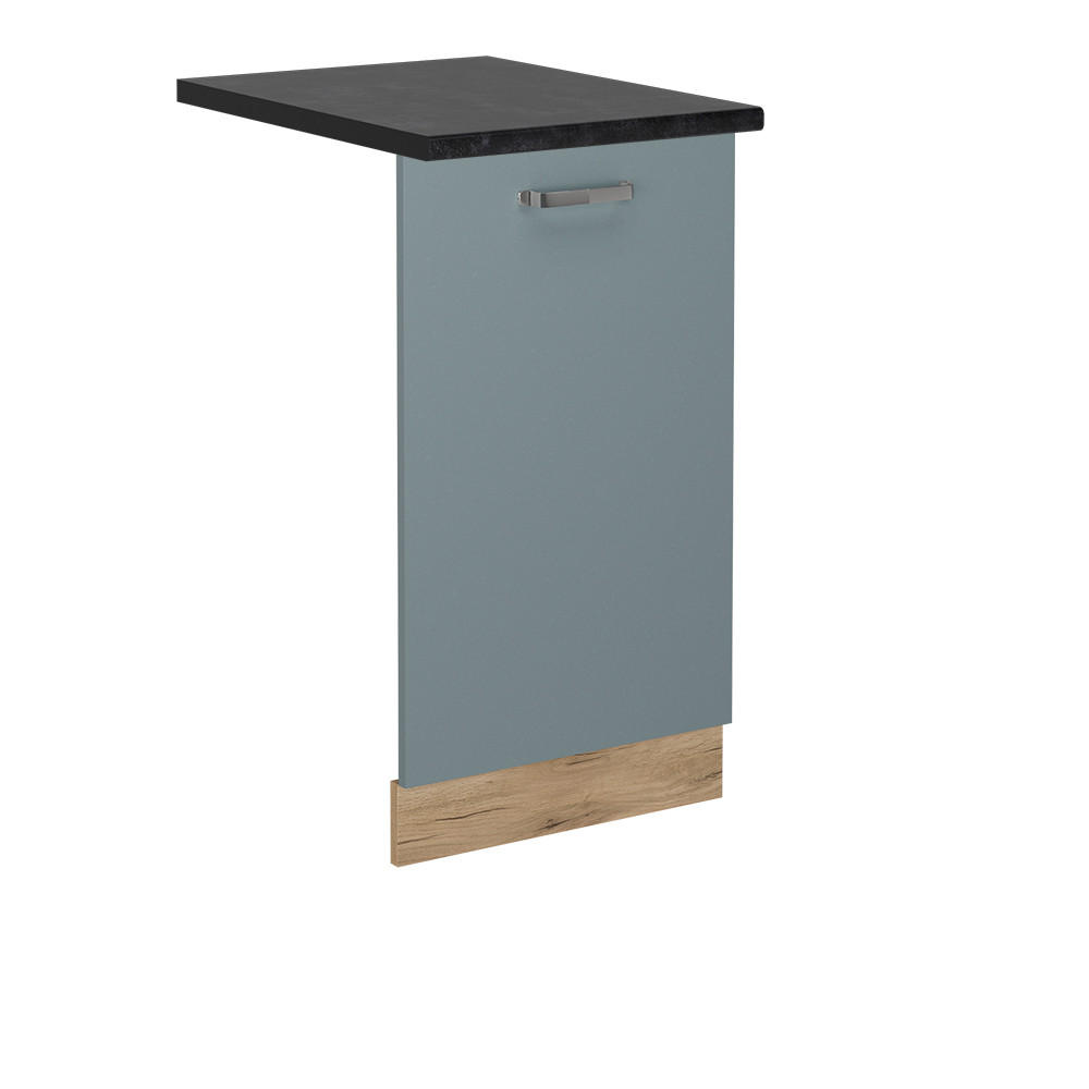 GESCHIRRSPÜLBLENDE R-Line Blau-Grau 45 cm , AP Anthrazit - Honigeiche/Eiche Wotan, Holzwerkstoff (45/81.8/1.6cm) - Vicco