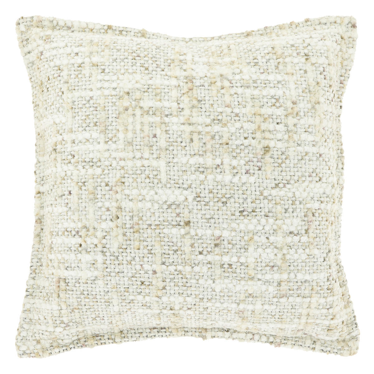 DEKOKISSEN Eva Weiß 45/45/8 cm - Weiß, Textil (45/45cm) - Unique Living