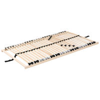 LATTENROST 90/200 cm Liry - Hellbraun/Braun, Holz (90/200cm) - Beliani