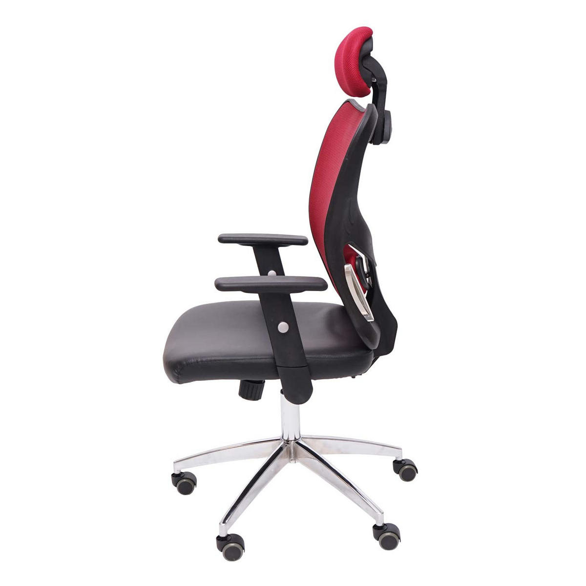 PROFI-BÜROSTUHL Rot - Rot, Textil (67/136/71cm) - MCW