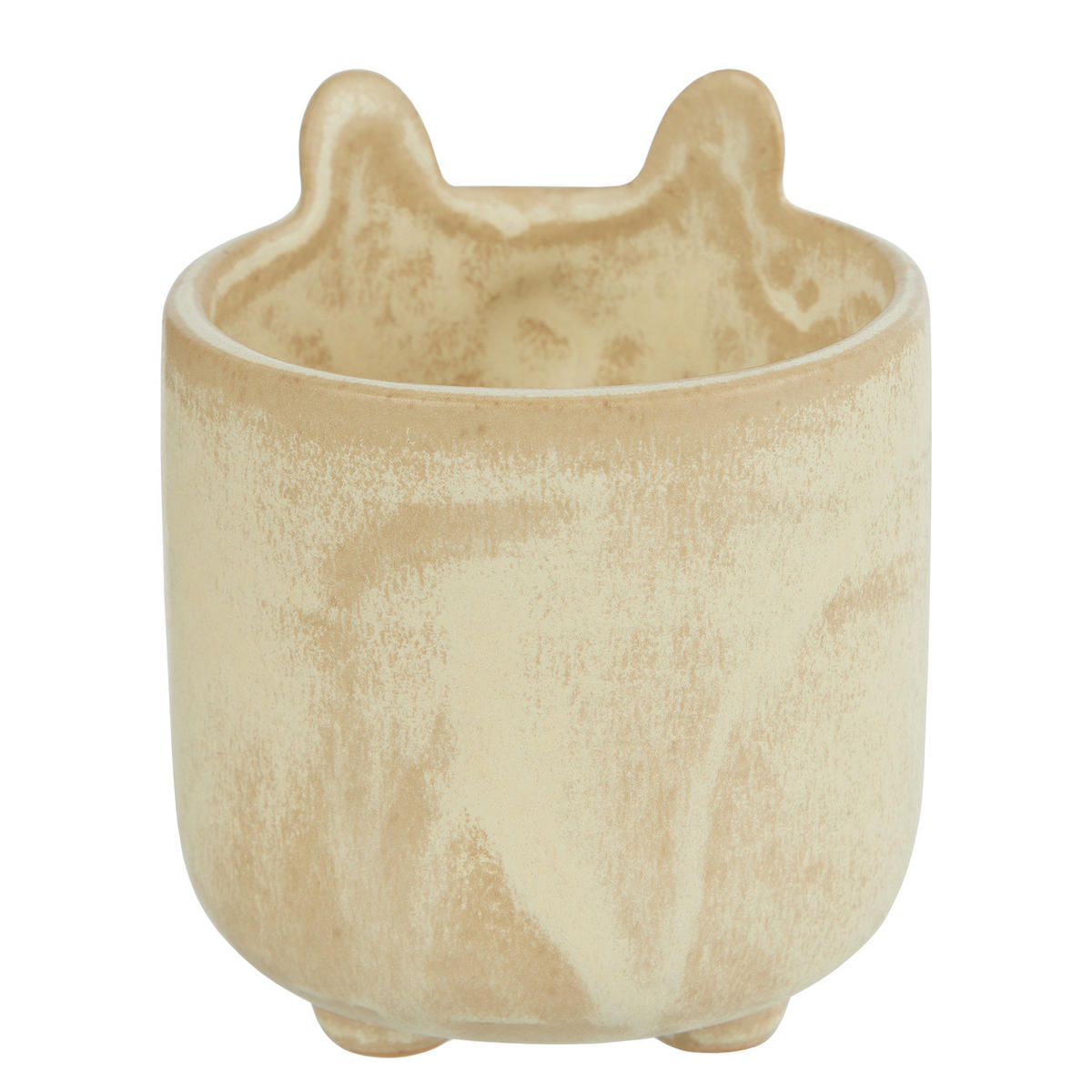 MINI-BLUMENTOPF (8er Set) Olli - Beige, Keramik (10cm) - Butlers