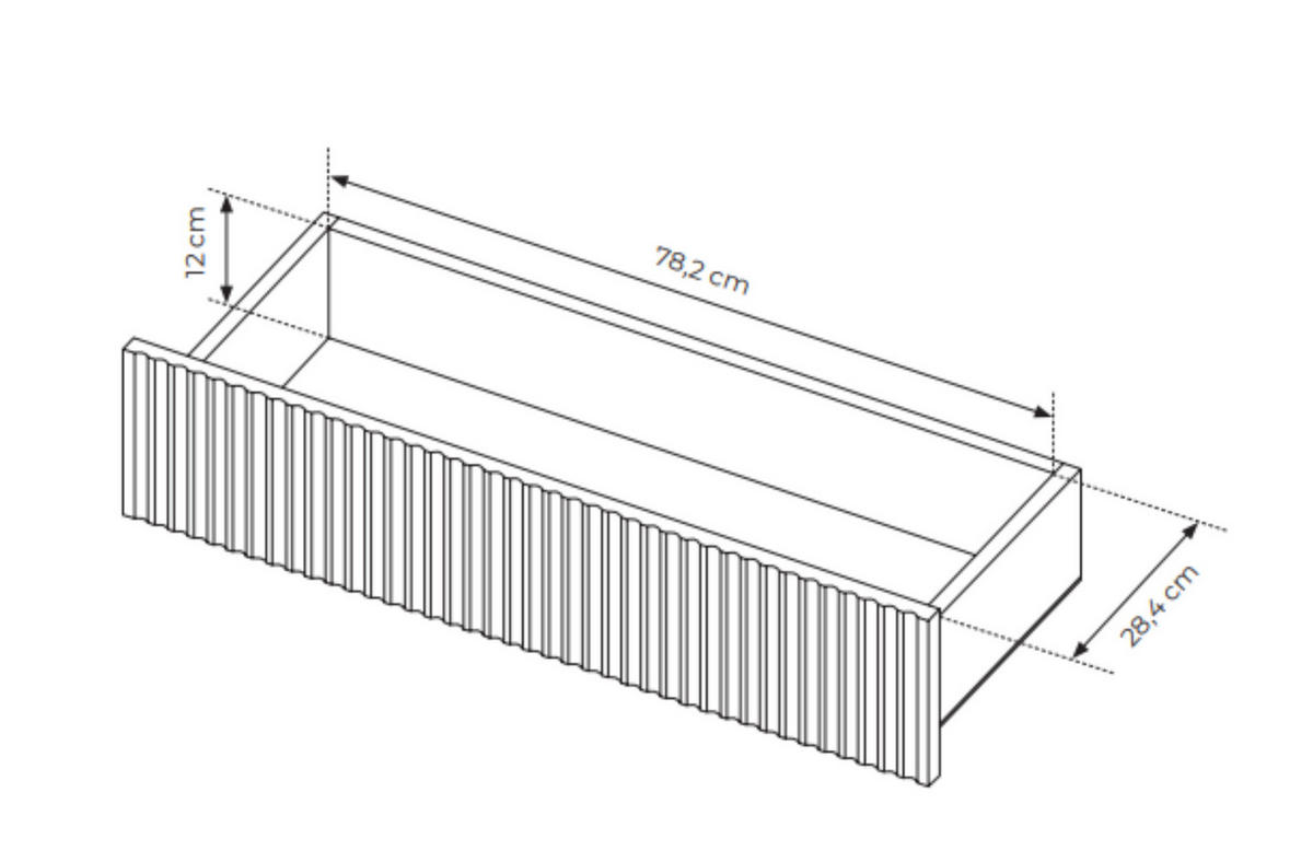 KOMMODE Aviro Eiche Cremona, Breite zweitürige Kommode mit Schubladen - Hellbraun/Eichefarben, Holzwerkstoff (187/80/40cm) - Bettso