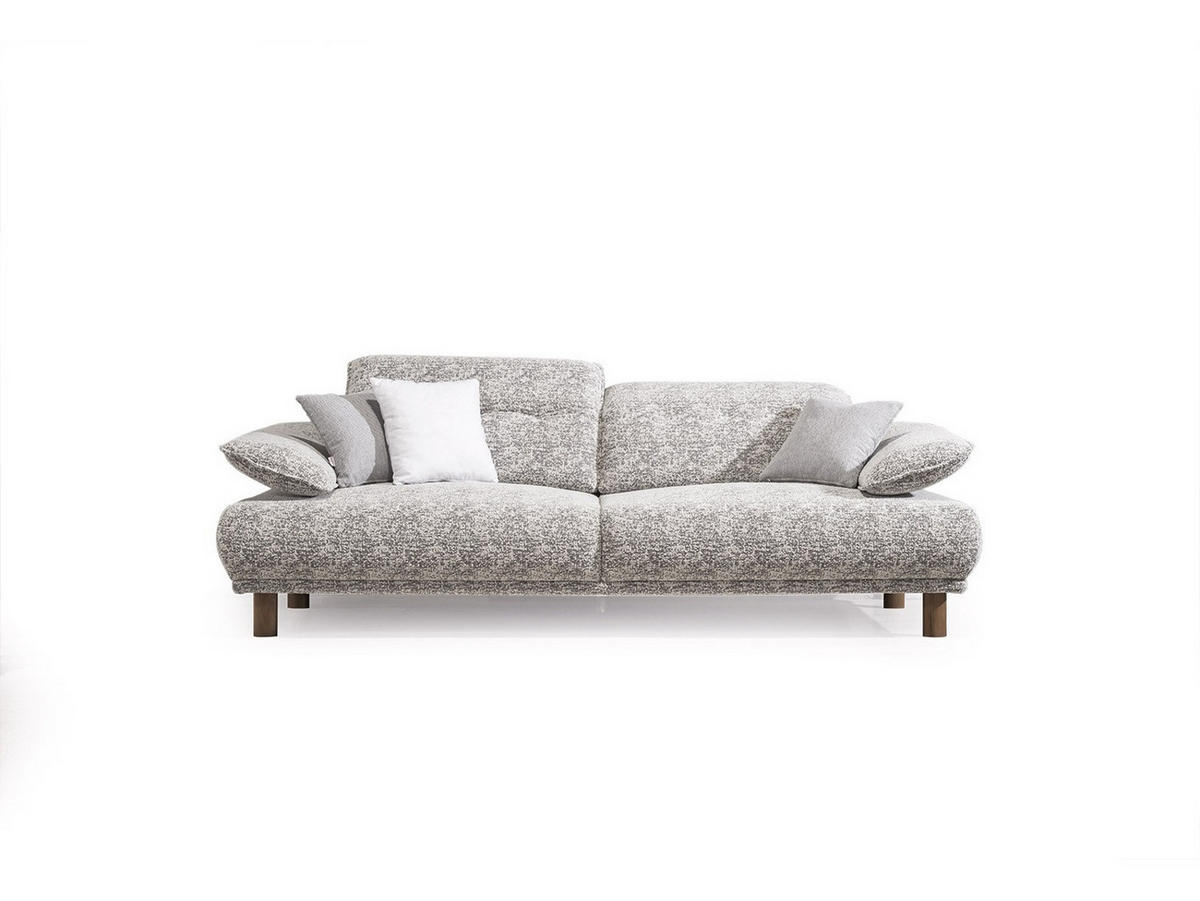 SOFA Tokyo 3-Sitzer Webstoff Grau - Grau, Holz/Textil (240/100/100cm) - Villa Möbel