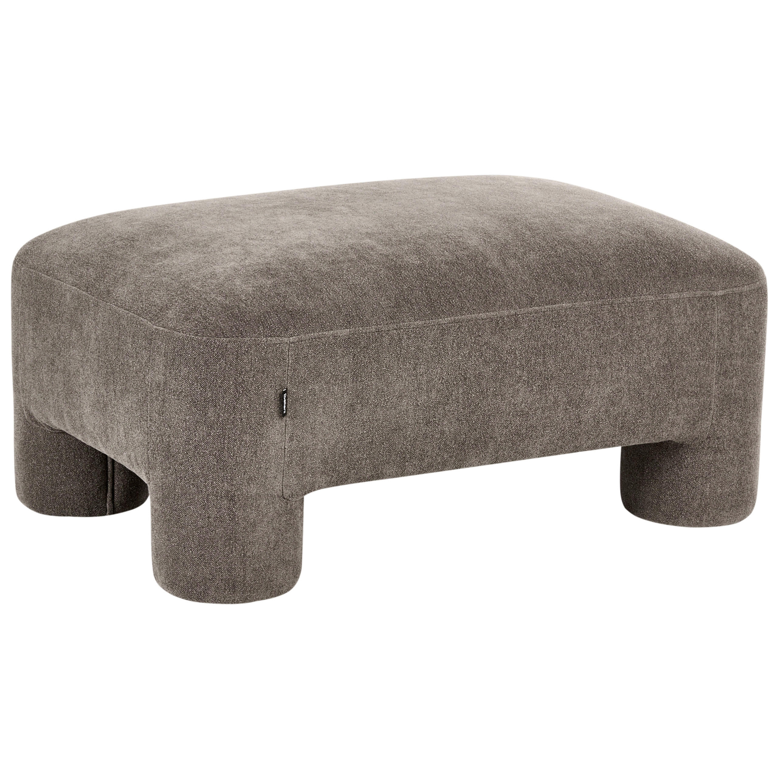 OTTOMANE Stoff Braun Hogbo - Braun, Textil (100/45/70cm) - Beliani