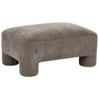 OTTOMANE Stoff Braun Hogbo - Braun, Textil (100/45/70cm) - Beliani