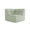 SOFAELEMENT Strukturstoff Stoff Grün - Schwarz/Hellgrün, Kunststoff/Textil (98/75/98cm) - Makamii