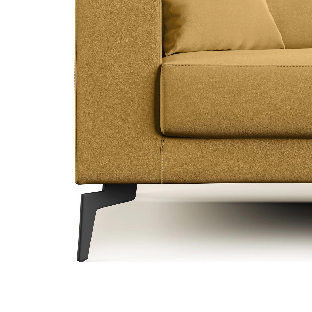 LINEARSOFA Prestige - Gelb, Textil (146/95/91cm) - Divani.store