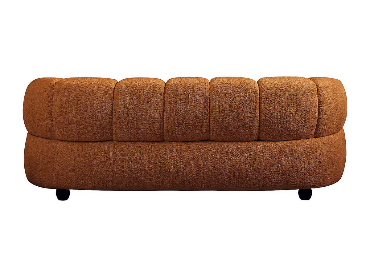 SOFA - 2 Personen - stoff - terracotta Coliani - Terracotta, Holz/Textil (200/73/94cm) - Vente-Unique
