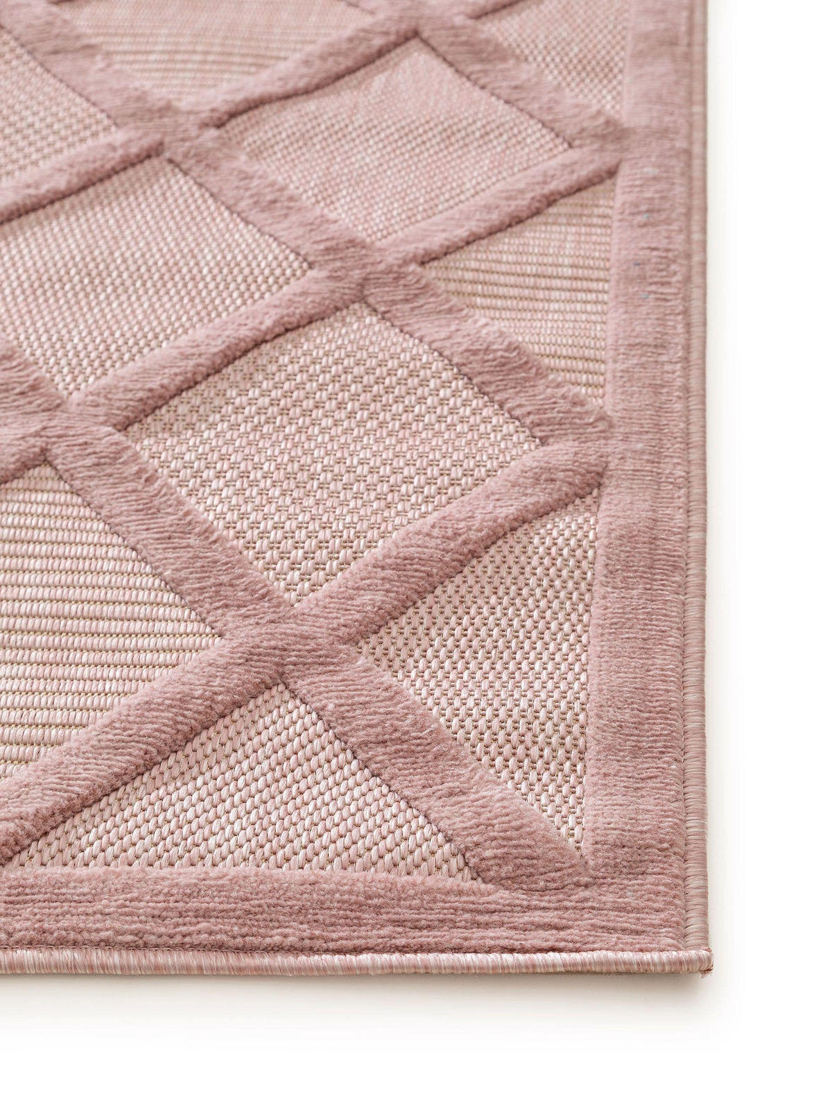 OUTDOORTEPPICH Bonte Rosa 240x340 cm - Rosa, Textil (240/340cm) - benuta Nest