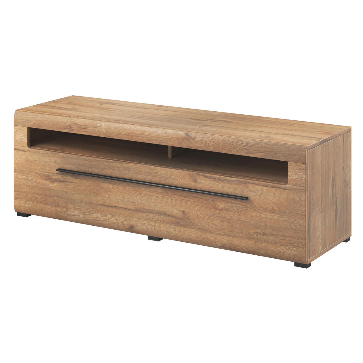 LOWBOARD TULLIA 160x50x52 cm mit 2 Schubladen Eichefarben - Eichefarben, Holzwerkstoff (160/52/50cm) - MASSENO
